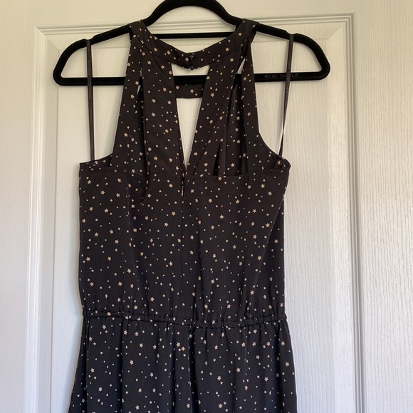 BCBGeneration black jumpsuit with grey stars size S - Picture 5 of 10
